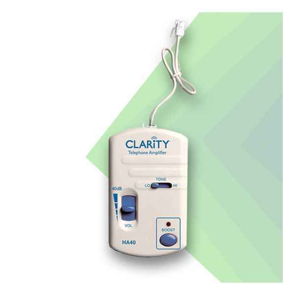 Clarity HA40 In Line Phone Amplifier Canadian Hearing Services